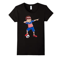 Soccer Dabbing T Shirt Dab USA Flag Dance Funny Football Boy