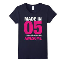 Birthday Shirt for Girls Made in 05 T-Shirt 12 Yrs Old Gift