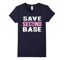 Save Second Base Breast Cancer Awareness Pink Ribbon T-Shirt