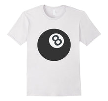 8 Ball Emoji T-Shirt Magic Eight Billiards Pool Cue Black