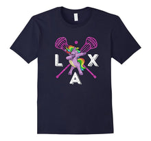 Dabbing Unicorn T-Shirt Funny Lacrosse Dab Shirt