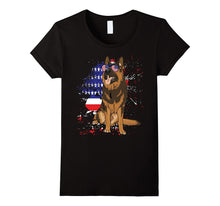 Funny German Shepherd Independence Day T-Shirt