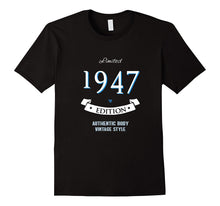 70th Birthday Gift T-Shirt Vintage 1947 Edition
