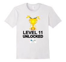 Funny 11th Birthday Level 11 Unlocked T-Shirt Gamer Gift Tee