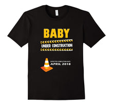 Baby Under Construction April 2018 Funny Mom to Be Shirt