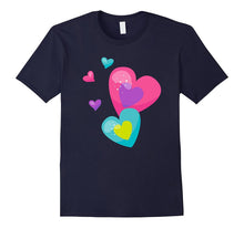Cute Trendy & Modern Glitter Rainbow Hearts T-Shirt & Gift