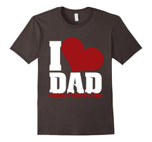 Mens I Love Dad Best Cute Fathers Day Gift Idea T-Shirt for Daddy