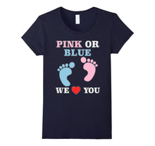 Pink or Blue We Love You Heart Baby Shower Gender Reveal