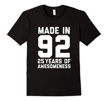 25th Birthday Shirt Gift Age 25 Year Old Mens Womens Tshirt