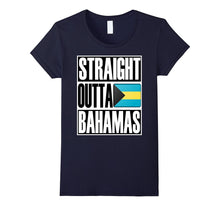 Straight Outta Bahamas Funny Gift Flag T-Shirt