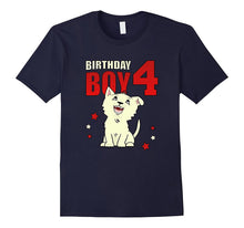 4 Years Old 4th Birthday Gift Shirt With Yeyo the Puppy Dog