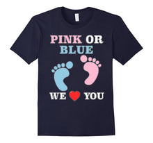 Pink or Blue We Love You Heart Baby Shower Gender Reveal