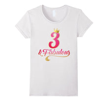 3rd Birthday Queen Fabulous 3 Years Old T-Shirt