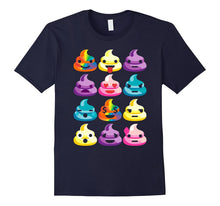 I Love Poop Rainbow Shirt Funny Poop Emoji Shirts Gifts