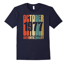 Retro October 1977 T-Shirt 40 Yrs Old Bday 40th Birthday Tee