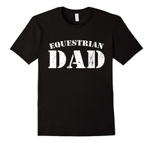 Mens Equestrian Dad Cute Horse Lover Father Distressed T-Shirt