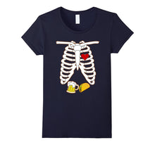Funny X-Ray Skeleton Pregnancy Taco Beer Halloween Shirt Fun