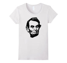President Abe Lincoln Black Print T-Shirt: Men, Women, Kids