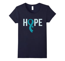 HOPE Teal Ribbon Ovarian Cancer Awareness T-Shirt