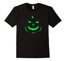 Smiling 2017 Halloween Dark Green Glow Pumpkin T-Shirt