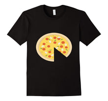 Mens Pizza  Piece Slice Missing Father Son Funny Cute T-Shirt