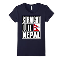 Storecastle: Straight Outta Nepal Gift Flag Pride T-Shirt