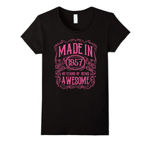 60th Birthday Gift T-Shirt Made in 1957 Awesome Pink
