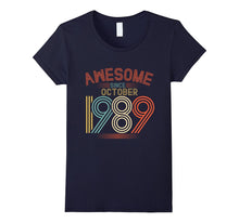 Awesome Since October 1989 Funny T-Shirt 28th Birthday Tee