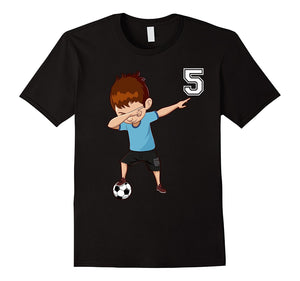 #5 Soccer Shirt for Boys Funny Dabbing Dab Dance Soccer Ball