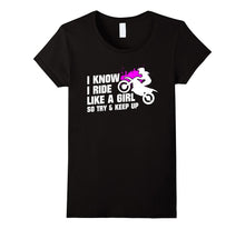 I Ride Like a Girl Motocross Girl T-Shirt Perfect Gift