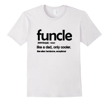 Mens Funcle Like a Dad Only Cooler Tshirt Cool Uncle Gifts