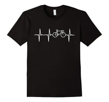 Funny Heartbeat Bicycle Gift T-Shirts for Mens Womens Kids