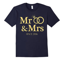 1st Anniversary Shirt Mr and Mrs Since 2016 T-Shirt