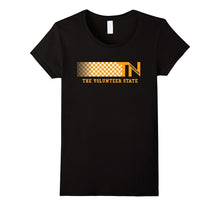 Tennessee State Shirt TN White Orange Checkerboard Tee