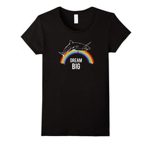 Funny Tee - Shark Unicorn Rainbow - Dream Big T-Shirt