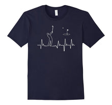 Funny Heartbeat Golfing Shirt Golf Dad Grandpa Fathers Day