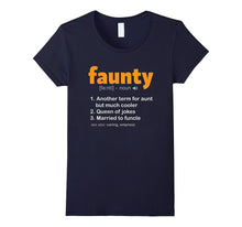 Faunty T-Shirt Fun Aunt Definition Funny Funcle Wife Tee