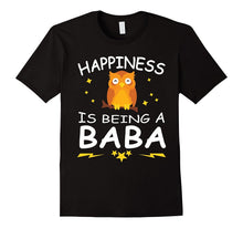 Happiness Is Being a Baba With Owl Funny T-Shirt Gift