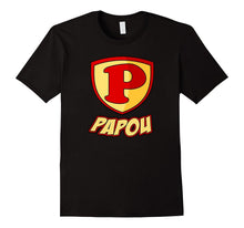 Papou Superhero T Shirt - Father's Day Super Gift Tee