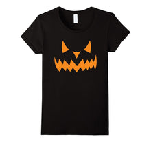 Orange Pumpkin Face Jack O Lantern Halloween T-Shirt