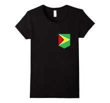 Guyanese Guyana Flag Shirt -  Pocket Caribbean T Shirt