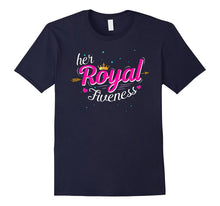 Cute 5 Year Old Girl Birthday T-Shirt 5th Princess Heart