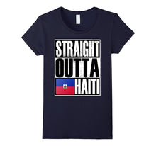 Storecastle Straight Outta Haiti Funny Gift Flag T-Shirt