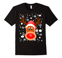 CHRISTMAS REINDEER SHIRT-SNOW-SNOWFLAKES-T Shirt