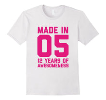 12th Birthday Shirt Gift Age 12 Year Old Girls Tshirt Tee