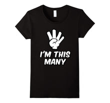 4 Year Old Birthday Tshirt - Funny I'm This Many Kids TShirt