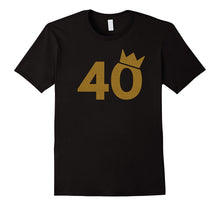 40 Gold Crown - 40th Birthday T-Shirt for Men and Women