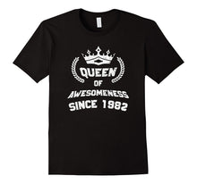 Queen of Awesomeness 35th Birthday T-Shirt Age 35 for Women