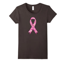 Breast Cancer Awareness Pink Floral Flowers Ribbon T-Shirt