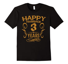 3rd Wedding Anniversary 3 Years Happy Marriage Gift Shirt